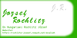 jozsef rochlitz business card