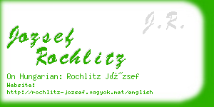 jozsef rochlitz business card